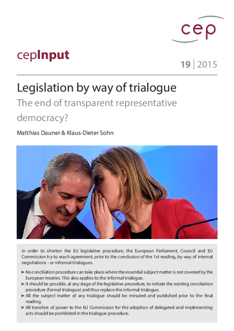 Legislation by way of trialogue