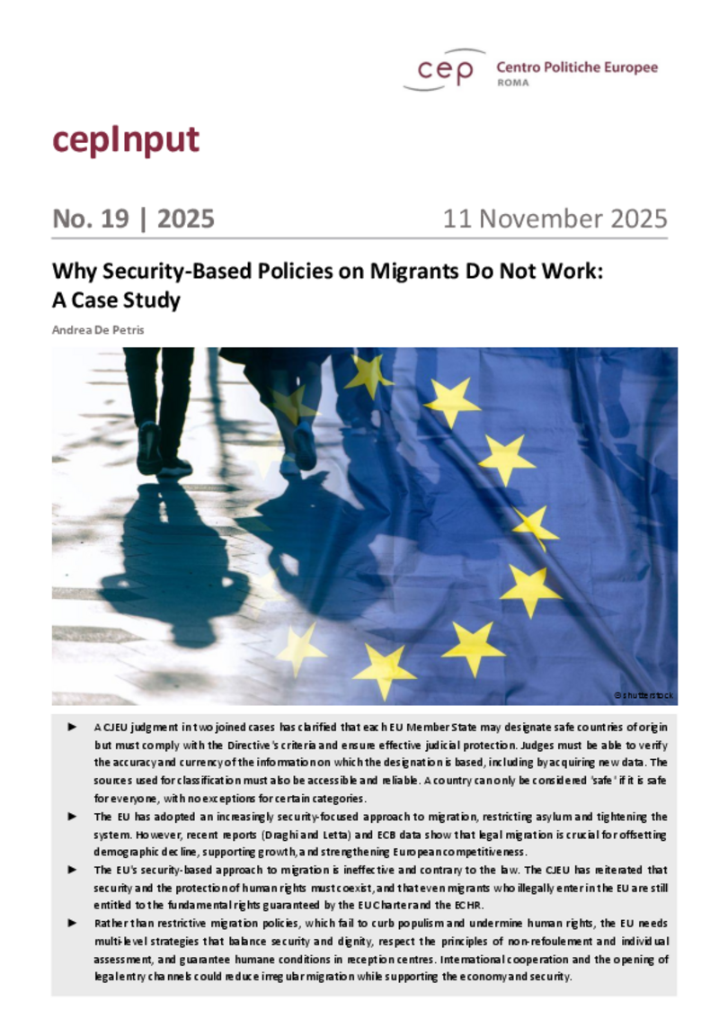 Why Security-Based Policies on Migrants Do Not Work: A Case Study