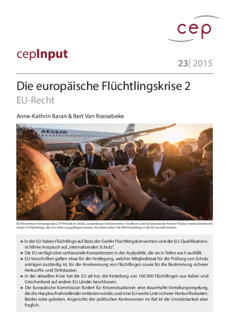 Die europäische Flüchtlingskrise Teil 2