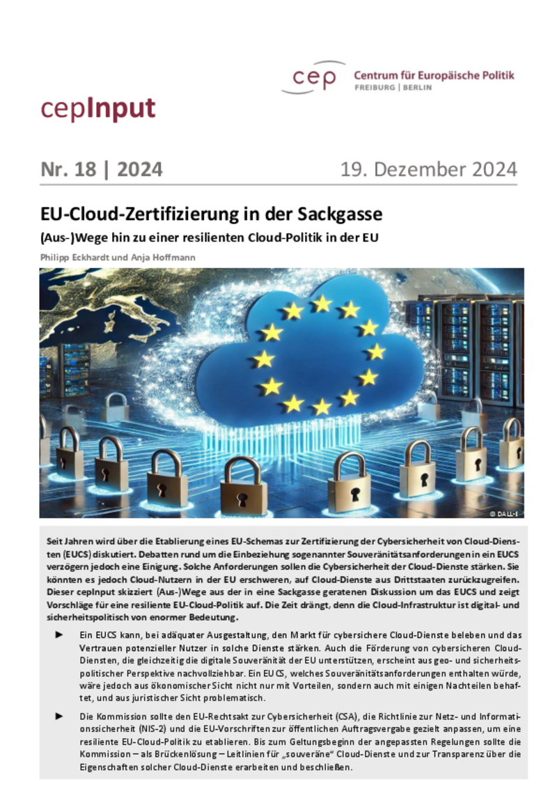 EU-Cloud-Zertifizierung in der Sackgasse