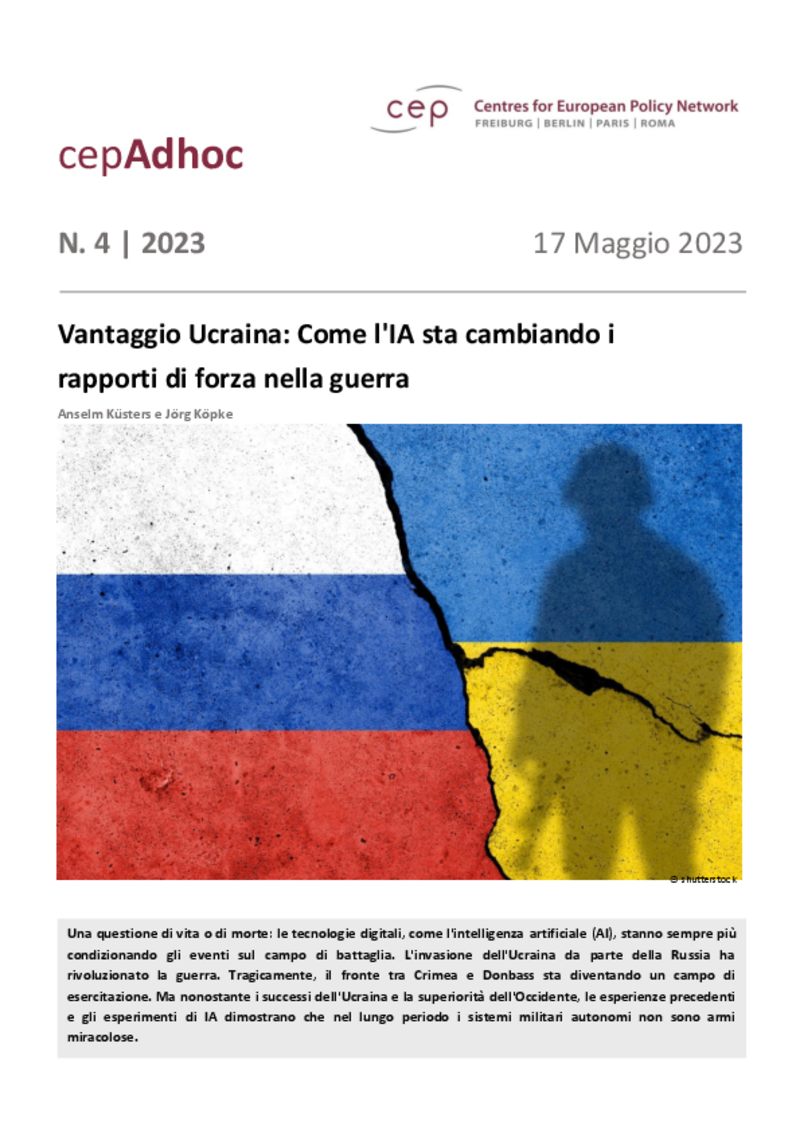 Vantaggio Ucraina: come l'IA sta cambiando i rapporti di forza nella guerra (cepAdhoc)