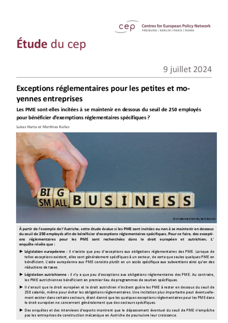 La bureaucratie européenne pèse sur les entreprises de moins de 250 salariés