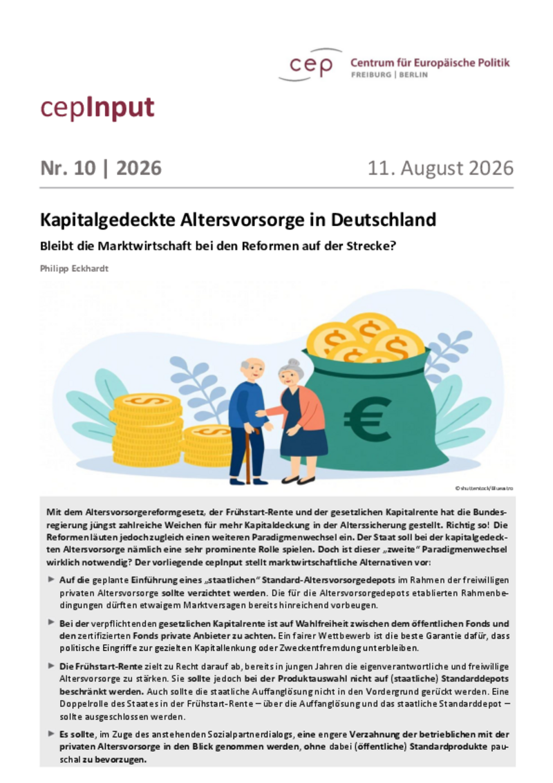 Kapitalgedeckte Altersvorsorge in Deutschland