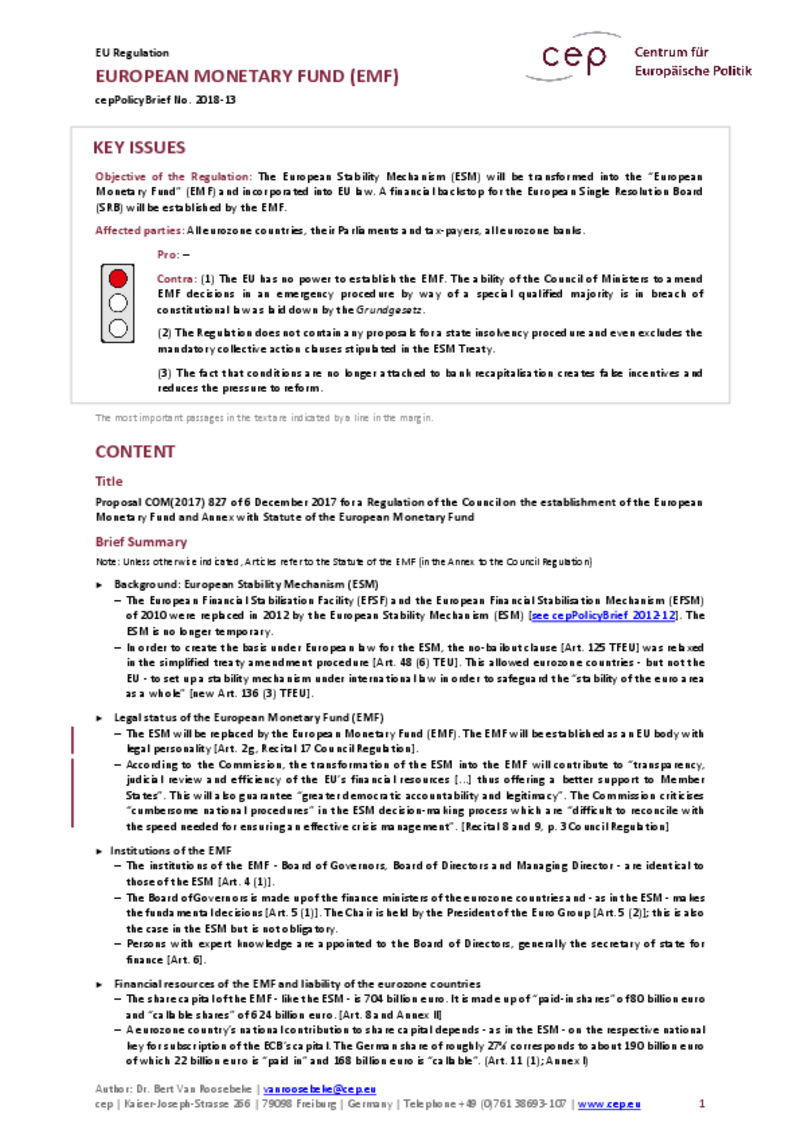European Monetary Fund COM(2017) 827