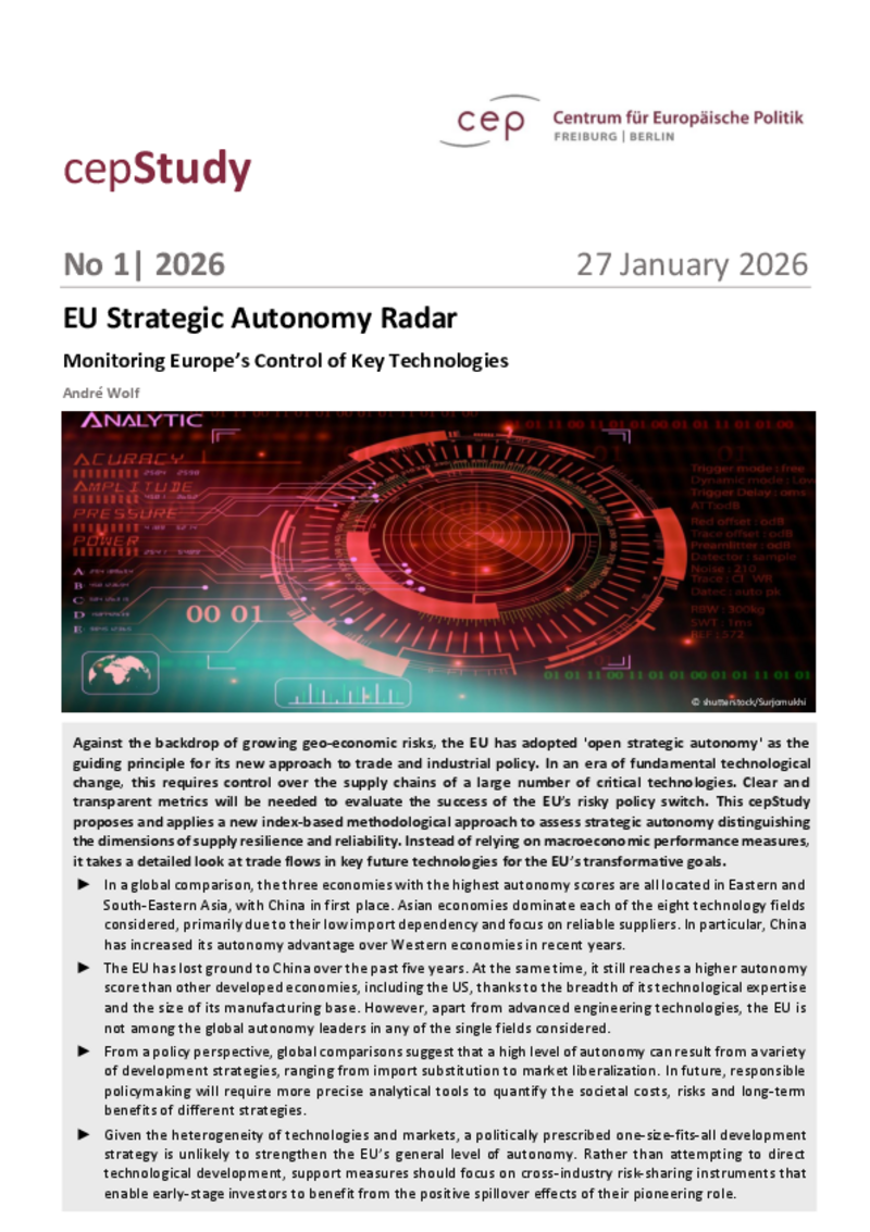 EU Strategic Autonomy Radar