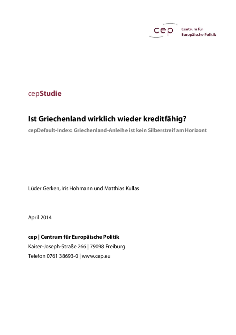 Ist Griechenland wirklich wieder kreditfähig?