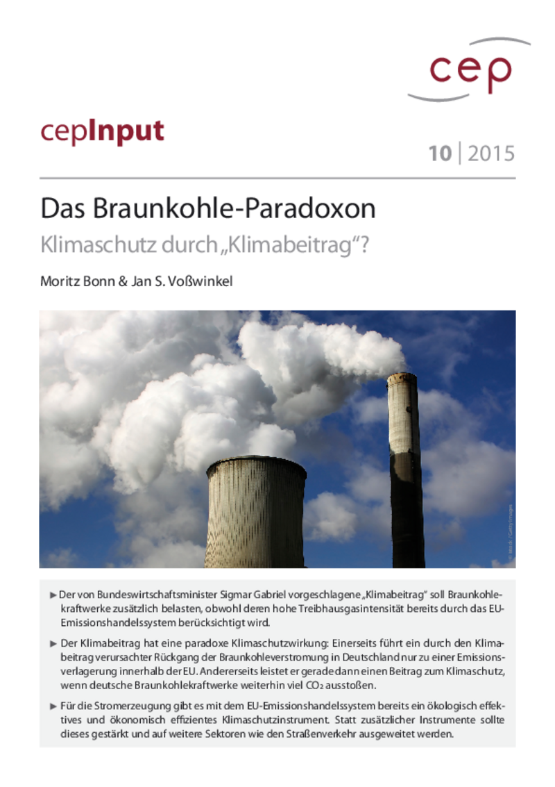 Das Braunkohle-Paradoxon