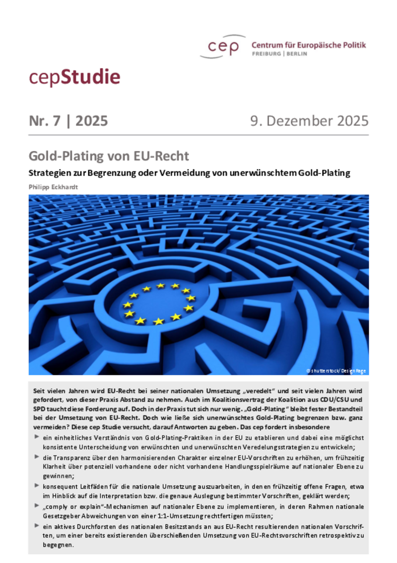 Gold-Plating of EU Law