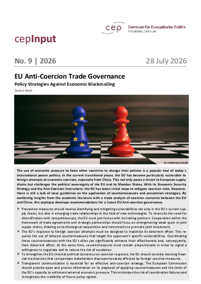 EU Anti-Coercion Trade Governance