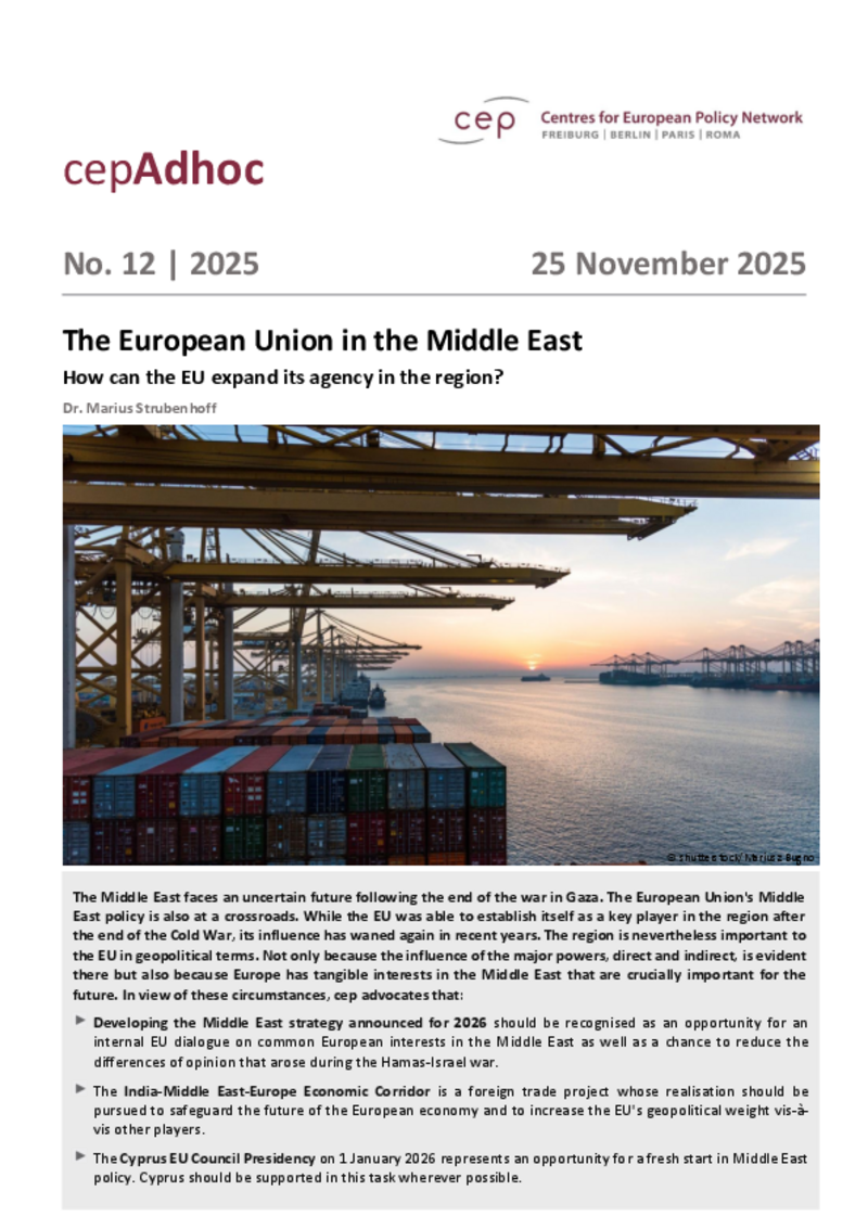 The European Union in the Middle East