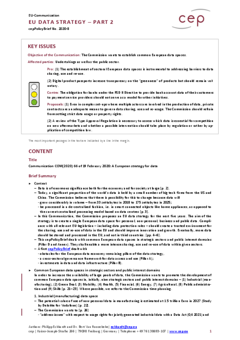 Un espace européen unique de données (2)