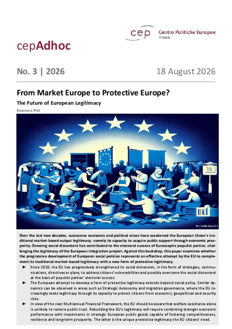 Da un' Europa di Mercato ad un'Europa che Protegge