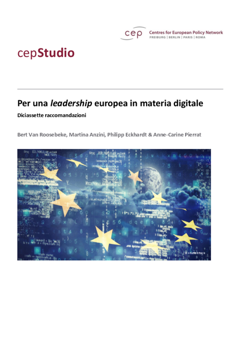 Per una leadership europea in materia digitale (cepStudi)