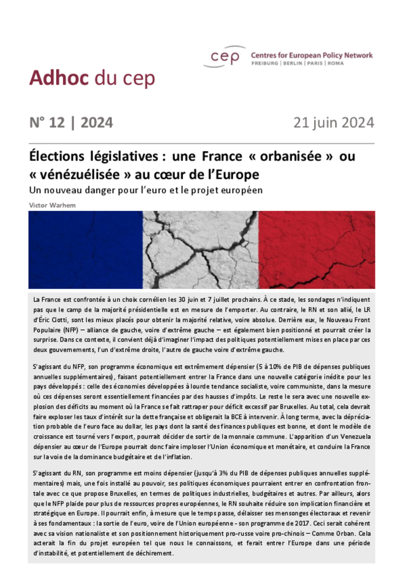 Élections législatives : une France « orbanisée » ou « vénézuélisée » au cœur de l’Europe