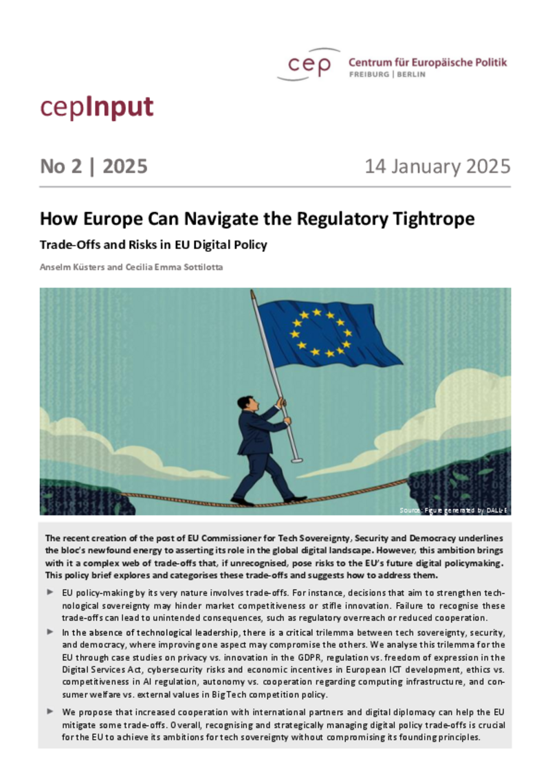 Trade-Offs and Risks in EU Digital Policy
