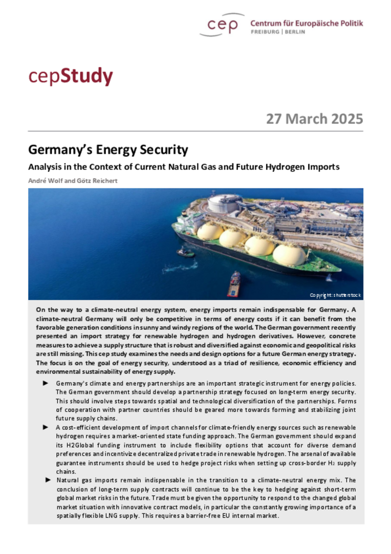 La sicurezza energetica della Germania