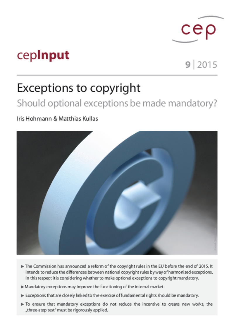 Exceptions to copyright