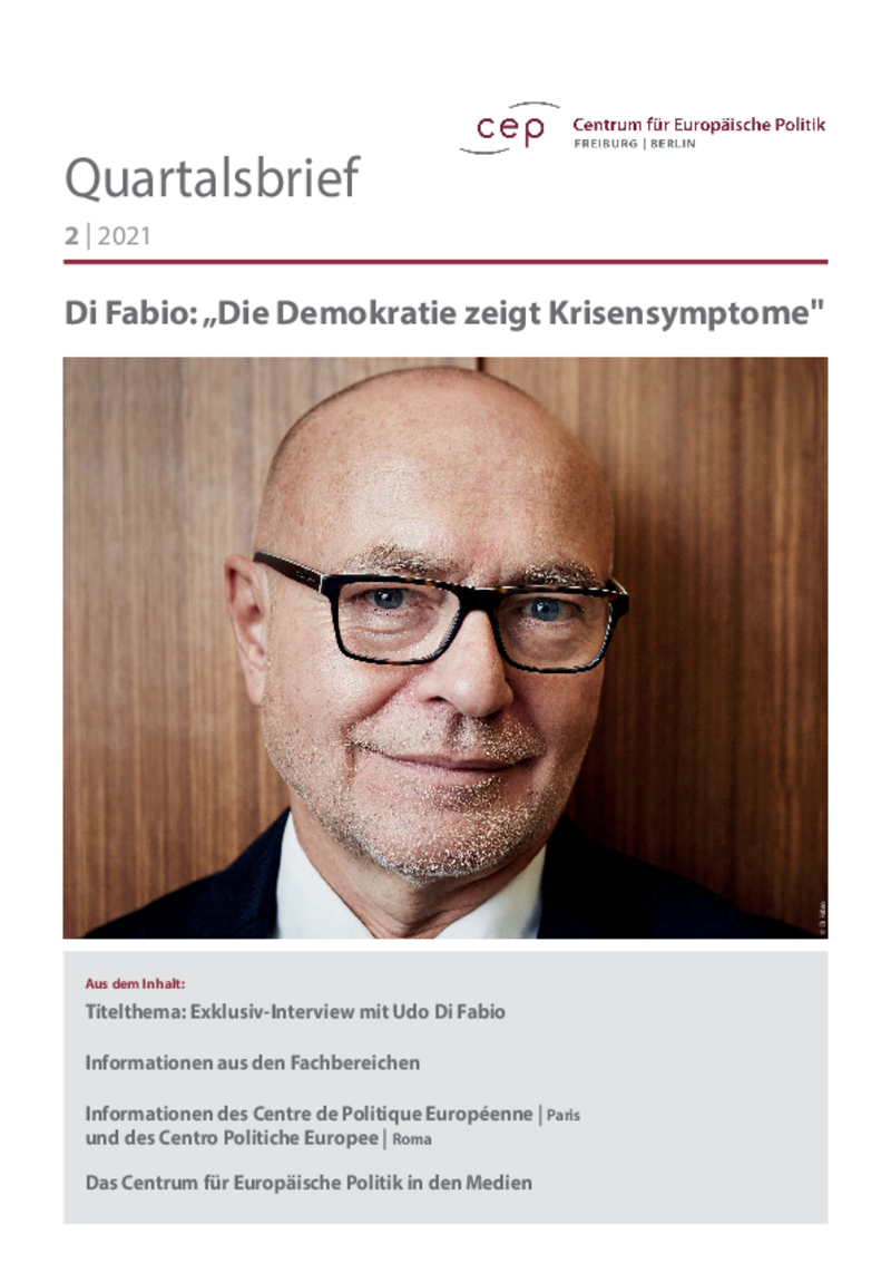 cepQuartalsbrief in neuem Gewand: Interview mit Ex-Verfassungsrichter Udo Di Fabio