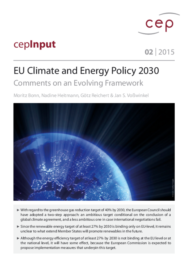 Climate and Energy Targets 2030
