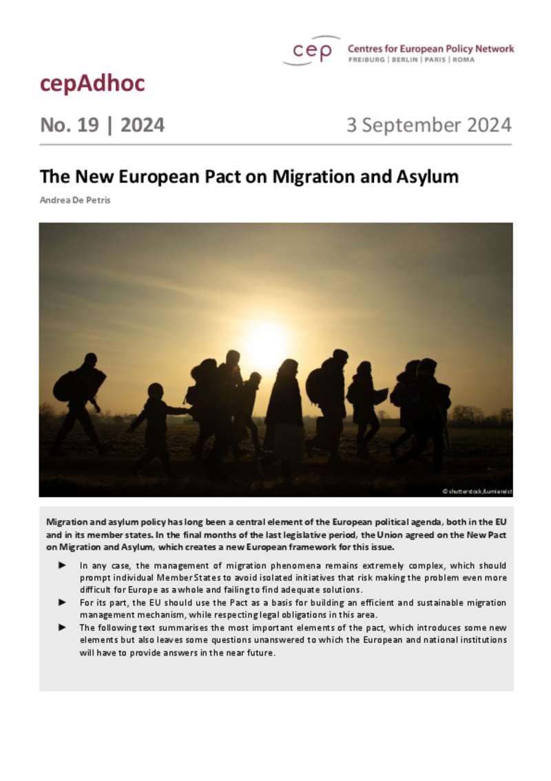 The New European Pact on Migration and Asylum