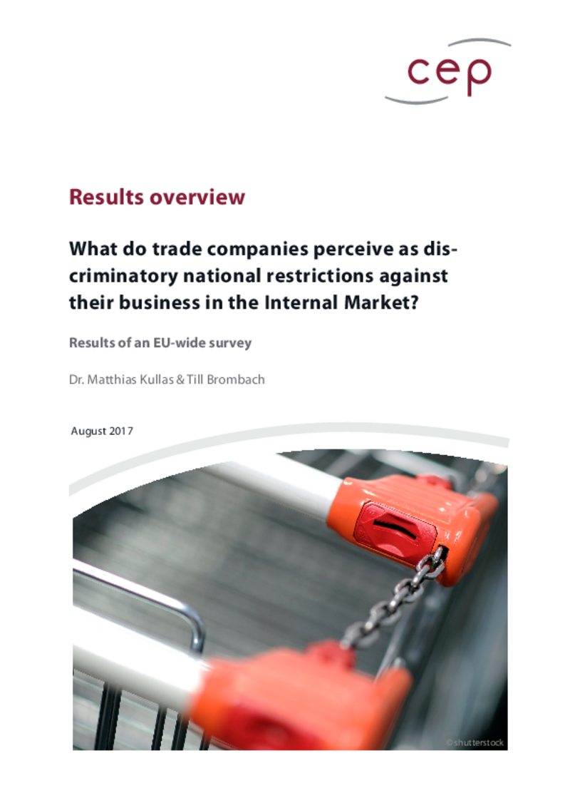 Discriminatory national restrictions in the internal market