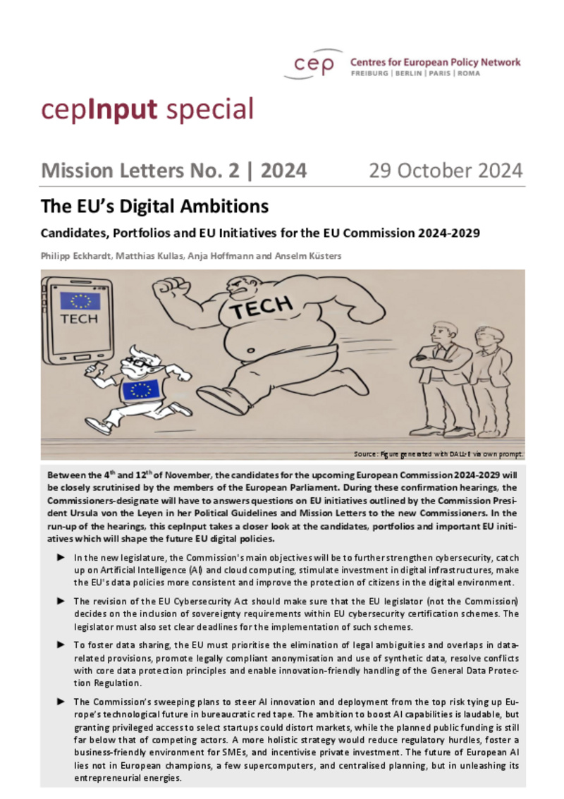 Lettere di Missione: Politiche Digitali
