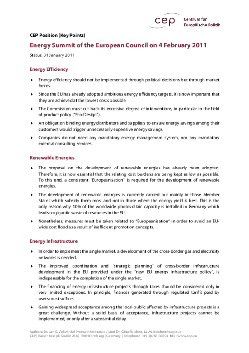 cepPosition – Key Points