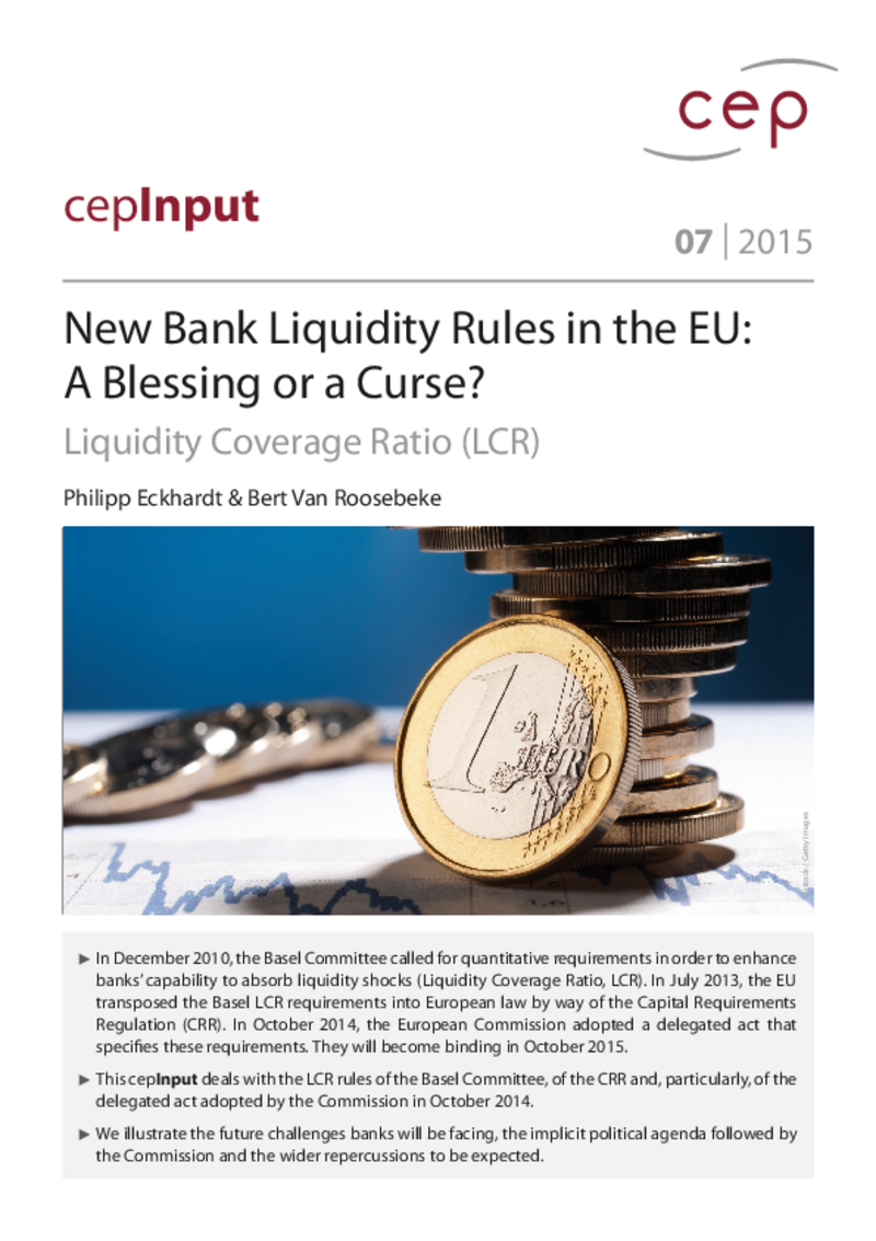 Basel III: Liquidity Coverage Ratio (LCR) for banks