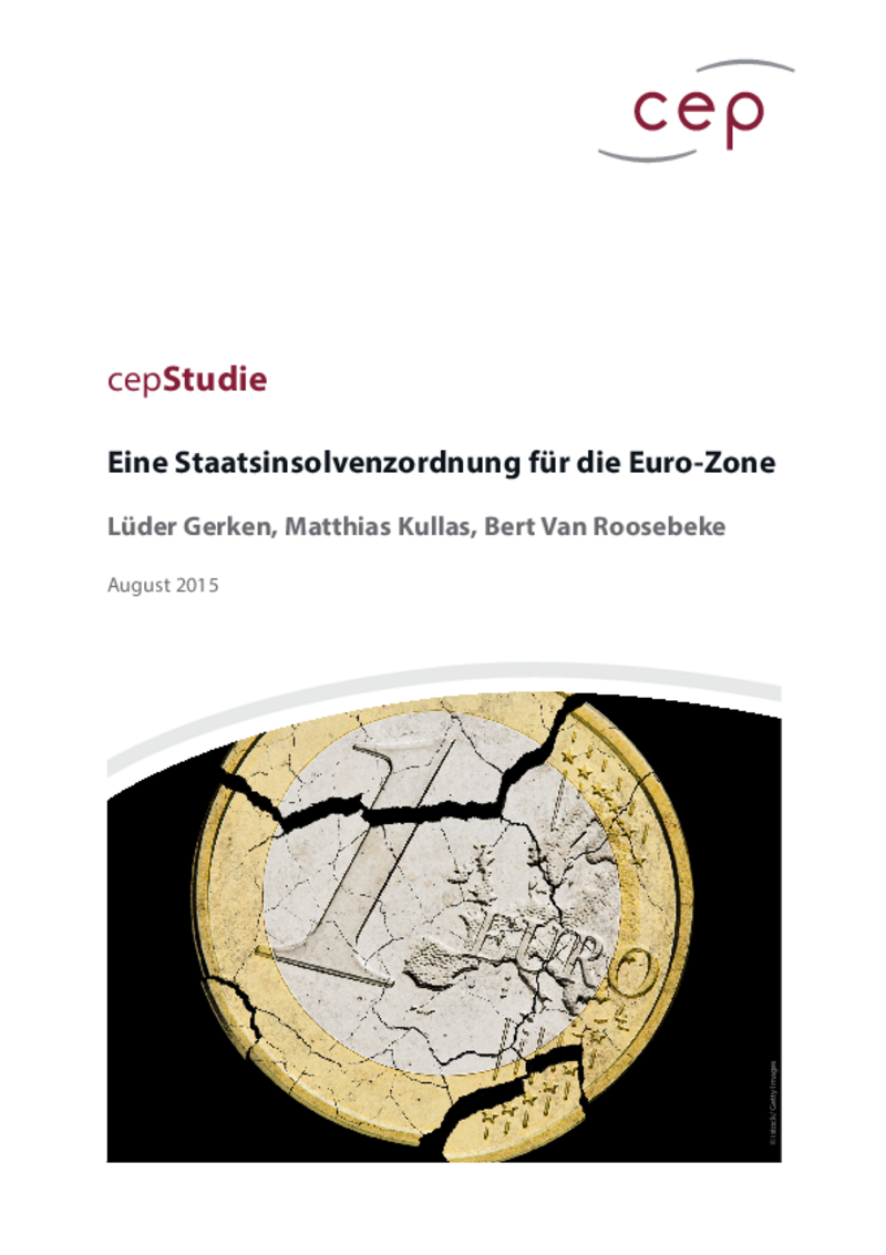 Eine Staatsinsolvenzordnung für die Euro-Zone