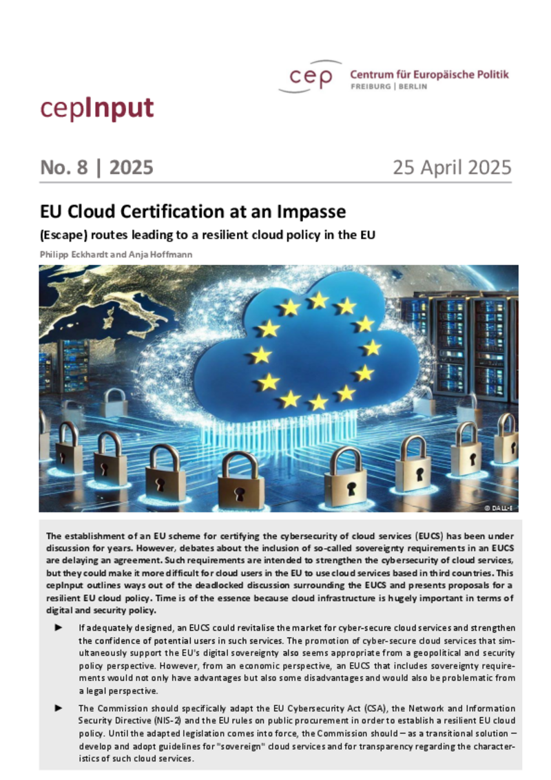 Certificazione Cloud dell’UE in una fase di stallo