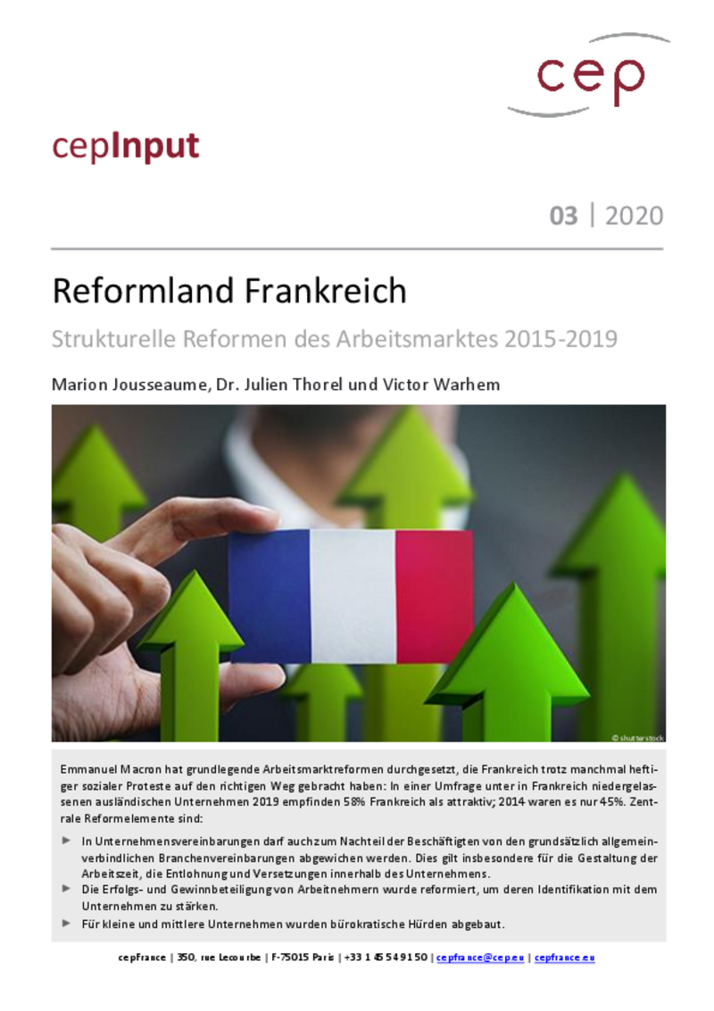 Reformland Frankreich (cepInput)