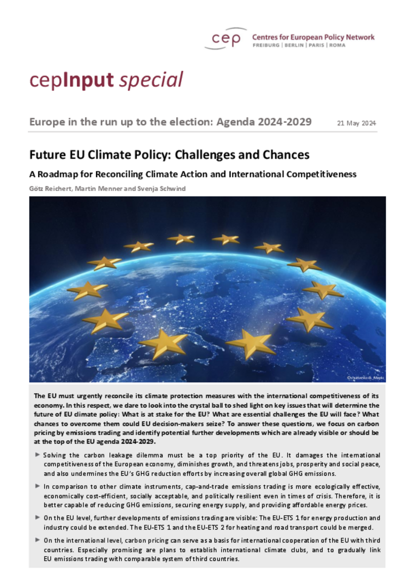 Future EU Climate Policy: Challenges and Chances