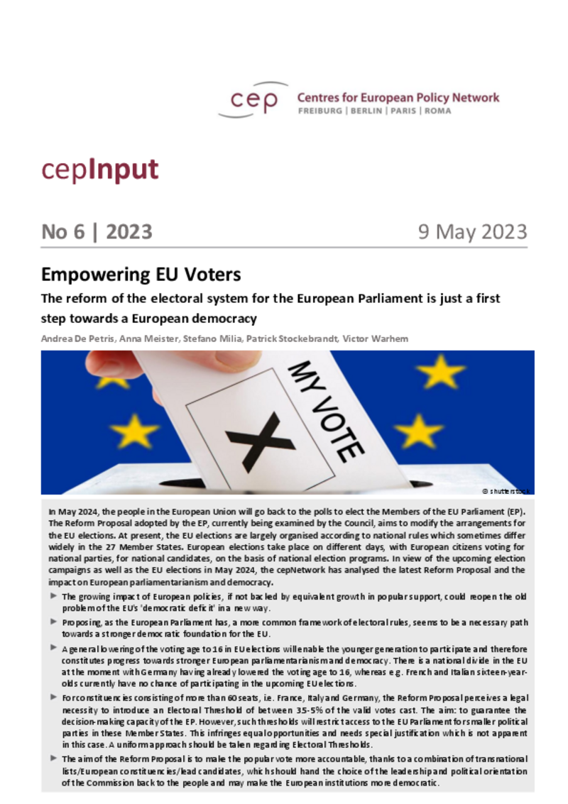 Empowering EU Voters (cepInput)