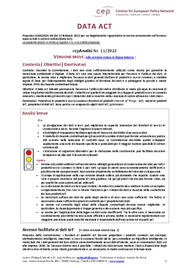 Data Act (cepAnalisi)