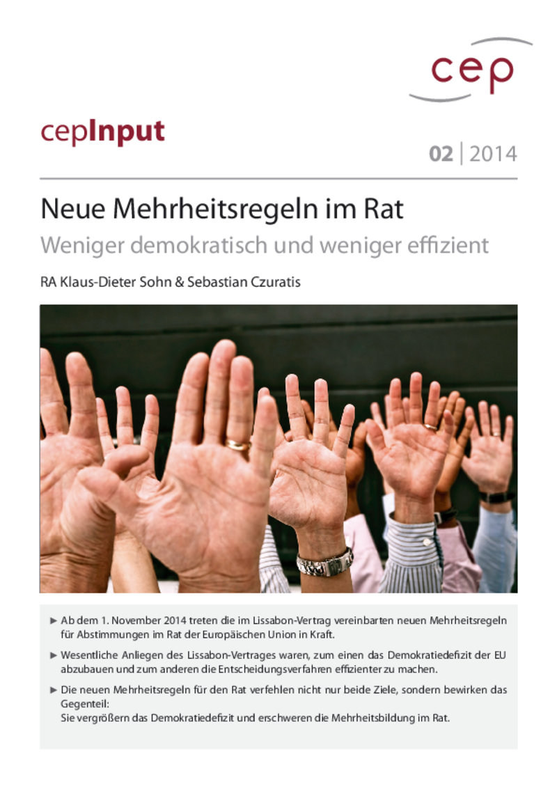 Neuen Mehrheitsregeln im Rat