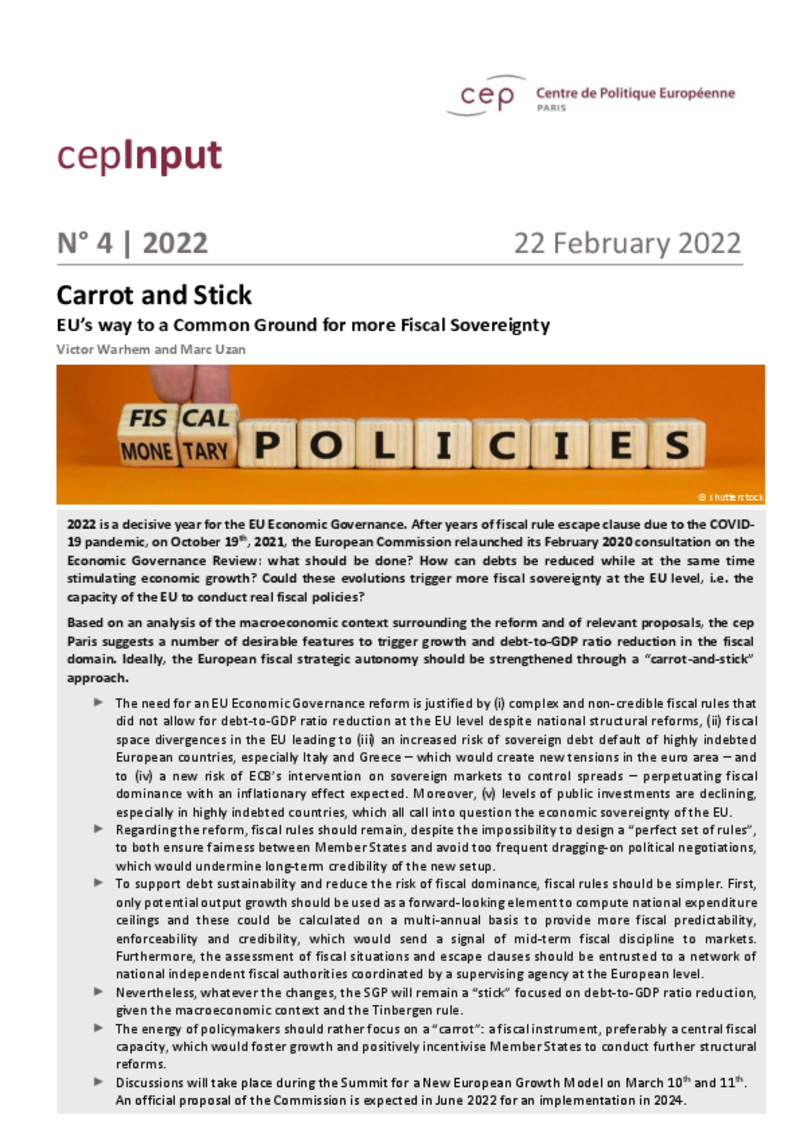 EU-Fiskalreform (cepInput)
