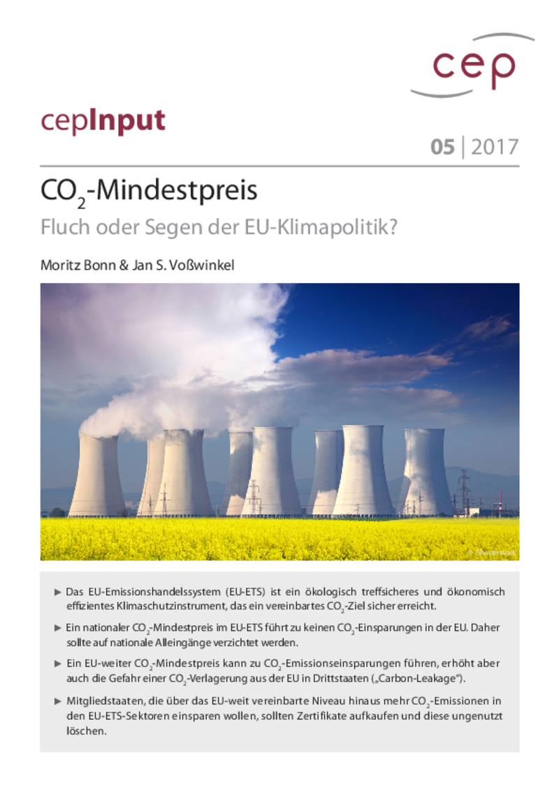 CO2-Mindestpreis – Fluch oder Segen der EU-Klimapolitik?